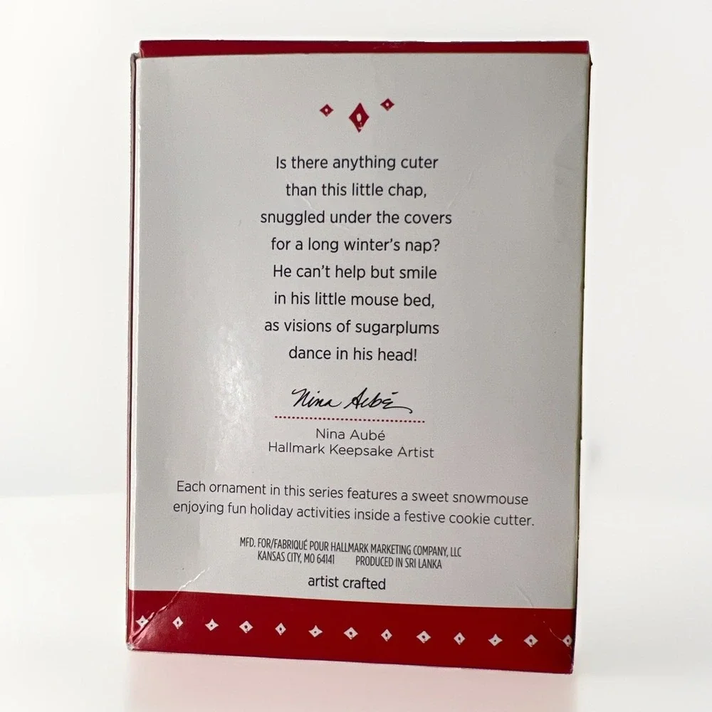 2015 Cookie Cutter Christmas Hallmark Ornament #4 - Mouse Sleeps in Star
